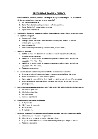 PREGUNTAS EXAMEN CLINICA I Pdf