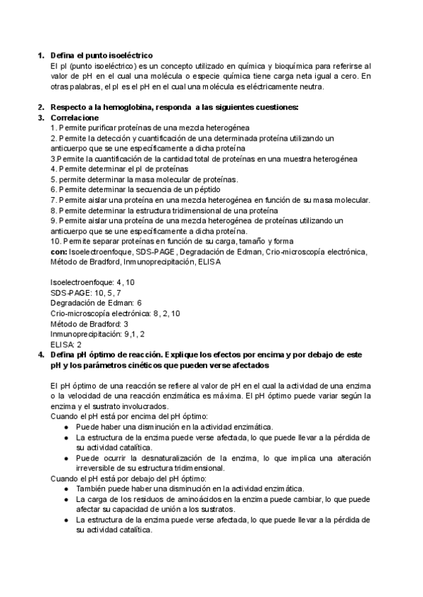 Recopilatorio Definitivo Preguntas Tipicas Bioquimica Primer Parcial Pdf