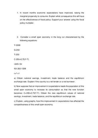 Examen Macroeconomia 2023 ARA Pdf