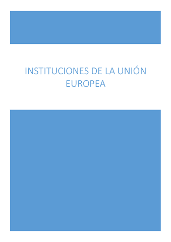 INSTITUCIONES DE LA UNION EUROPEA Pdf