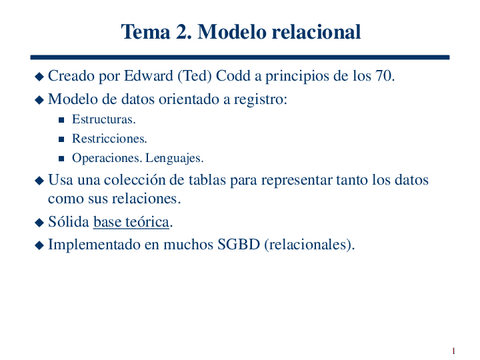 Tema Modelo Relacional Pdf