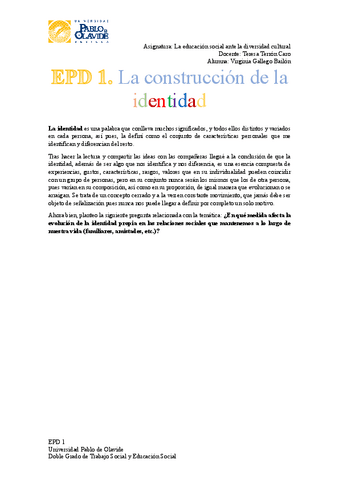 Epd Educacion Social Ante La Diversidad Cultural Pdf