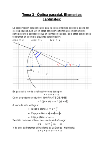 Tema 3 Optica Geometrica I Pdf