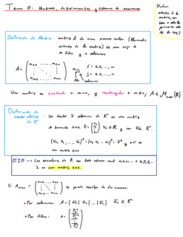 Apuntes Algebra Ejercicios Er Parcial Pdf