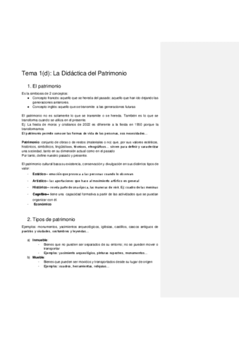 Tema D La Didactica Del Patrimonio Pdf