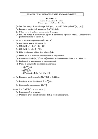 Examengaloisextraordinaria2019 RESUELTO Pdf