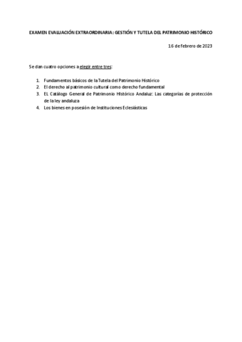 EXAMEN EXTRAORDINARIA Pdf