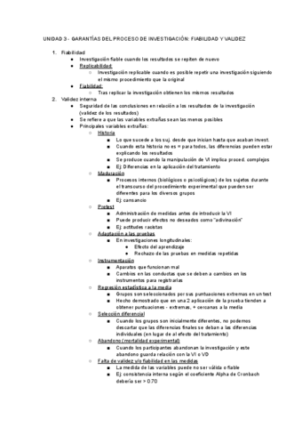 TEMA 3 GARANTIAS DEL PROCESO DE INVESTIGACION FIABILIDAD Y VALIDEZ Pdf