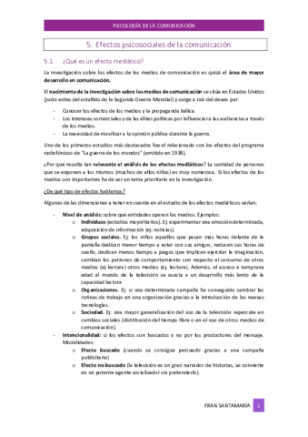 Tema Efectos Psicosociales De La Comunicaci N Pdf