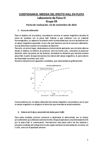 Informe Efecto Hall Pdf