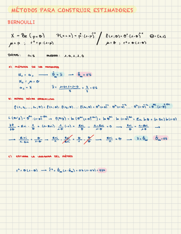 METODOS PARA CONSTRUIR ESTIMADORES Pdf