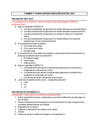 EXAMEN 1º PARCIAL FISIOLOGIA VEGETAL 2024 pdf