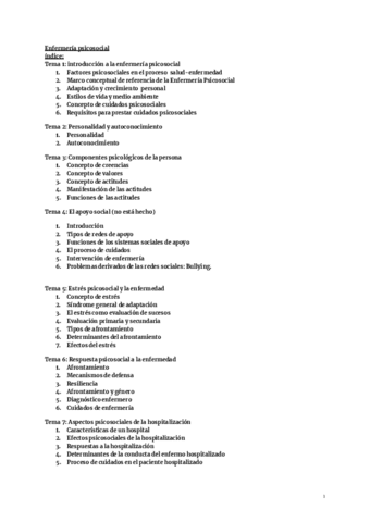 Apuntes Enfermeria Psicosocial Pdf