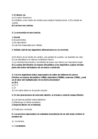 Examen Economia 2023 Con Respuestas Pdf