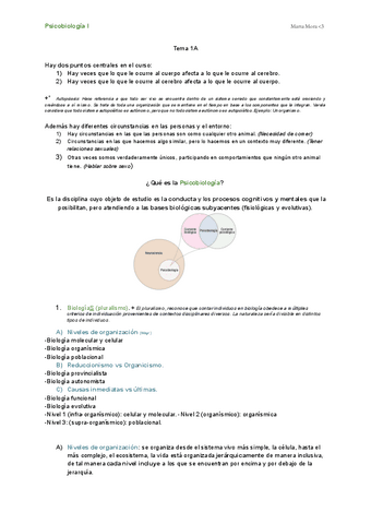 Tema 1 Entero Psicobiologia I Pdf