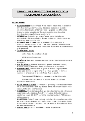 TEMA 1 LOS LABORATORIOS DE BIOLOGIA Y CITOGENETICA Pdf