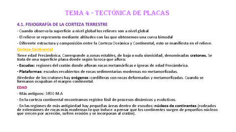 Tema 4 Tectonica De Placas Pdf