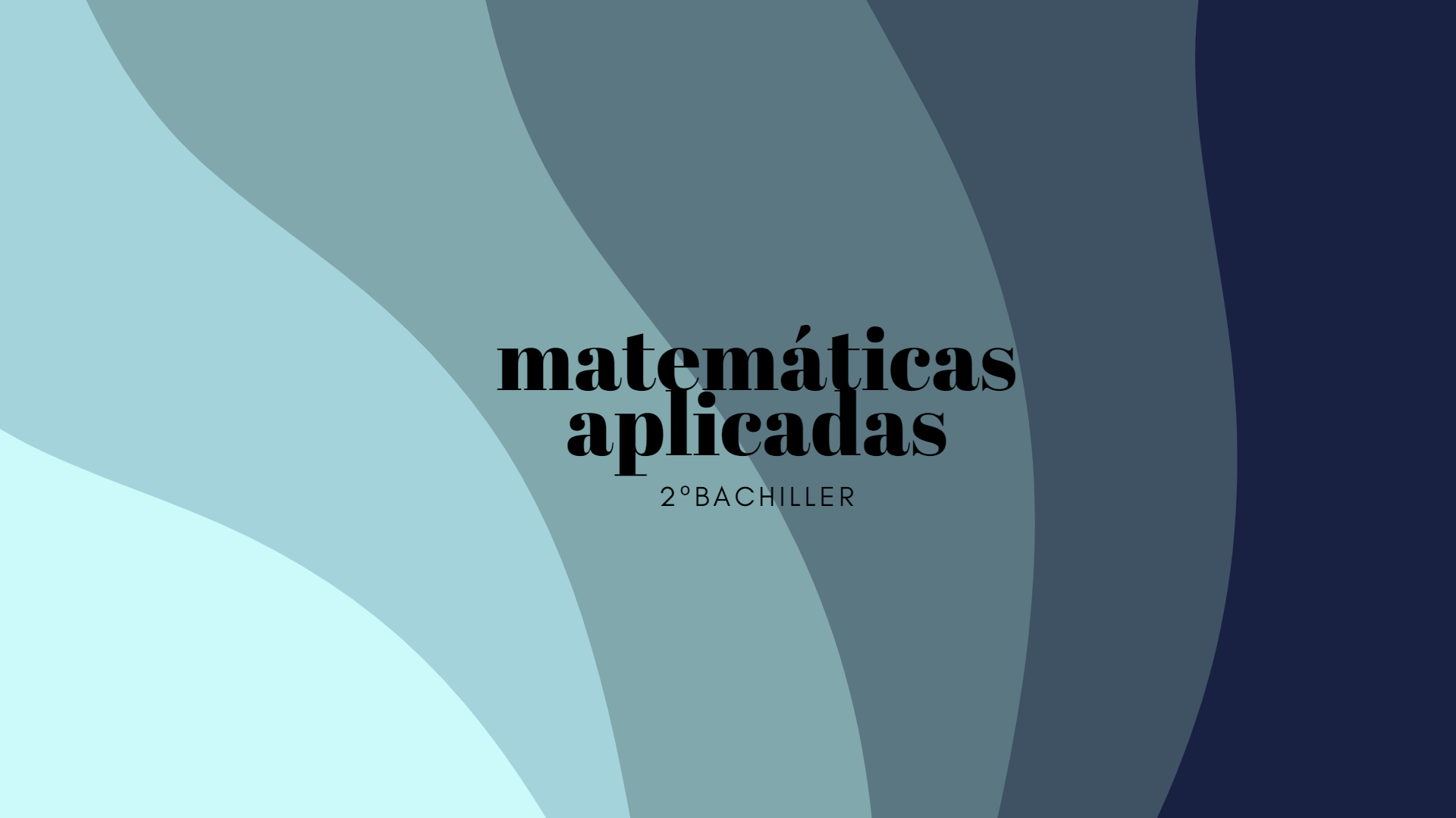 Apuntes EBAU - Matemáticas aplicadas