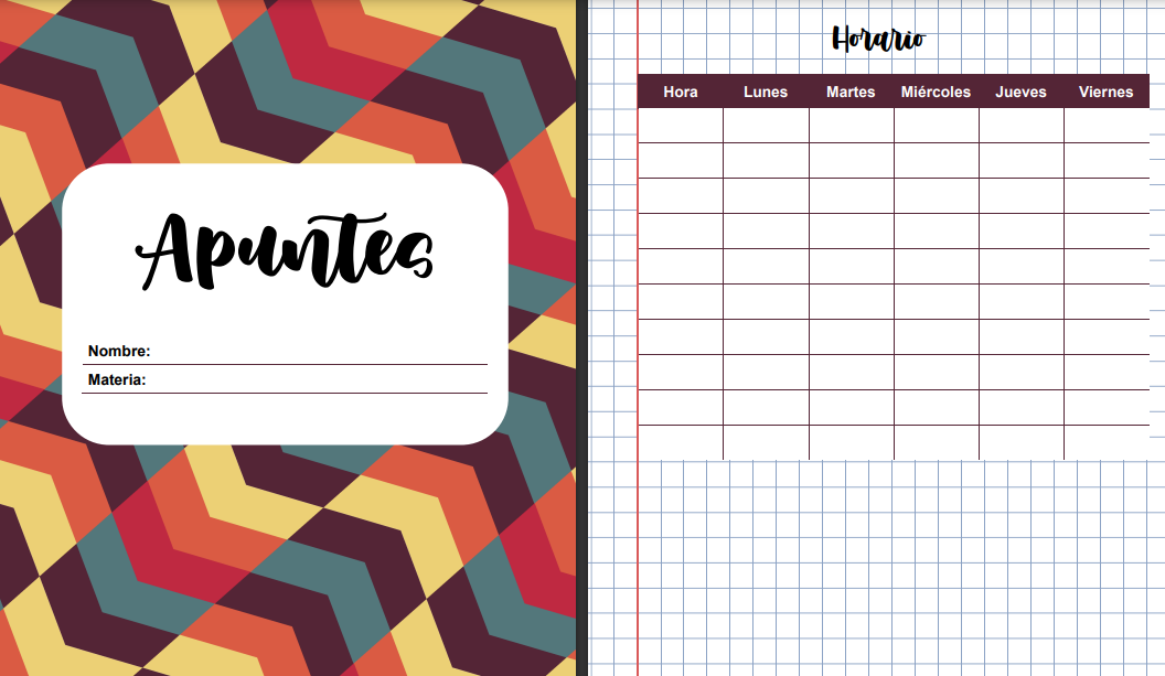 Cuadernos originales para tus apuntes y notas. Puedes pedirlos desde Wuolah!
En mi perfil podrás encontrar otros diseños. Sígueme para que no te pierdas cuando suba más contenido.