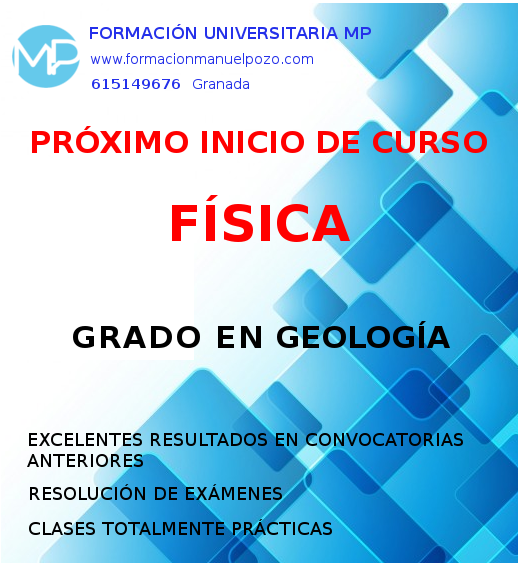 INICIO DE CURSO EN FÍSICA GRADO GEOLOGÍA