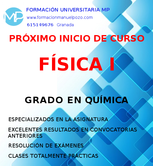 INICIO DE CURSO FÍSICA I GRADO QUÍMICA