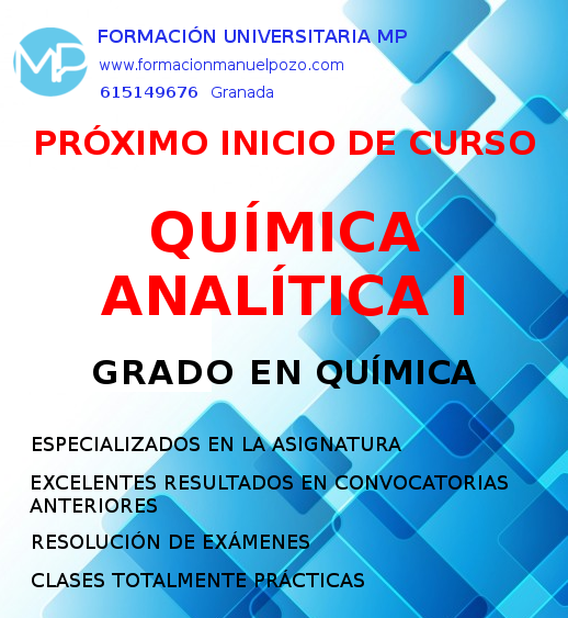 INICIO DE CURSO QUÍMICA ANALÍTICA I GRADO QUÍMICA