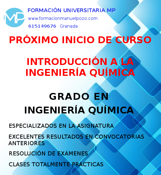 INICIO DE CURSO INTRODUCCIÓN A LA INGENIERÍA QUÍMICA GRADO INGENIERÍA QUÍMICA