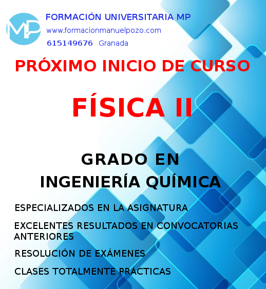 INICIO DE CURSO FÍSICA II GRADO INGENIERÍA QUÍMICA