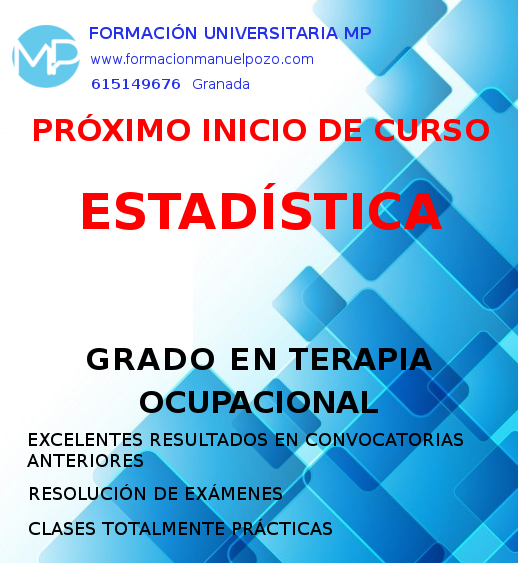 INICIO DE CURSO ESTADÍSTICA GRADO TERAPIA OCUPACIONAL