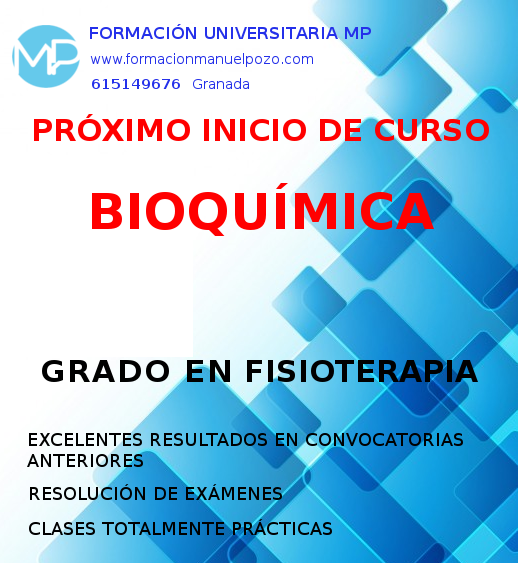 INICIO DE CURSO BIOQUÍMICA GRADO FISIOTERAPIA