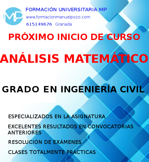 INICIO DE CURSO ANÁLISIS MATEMÁTICO GRADO INGENIERÍA CIVIL