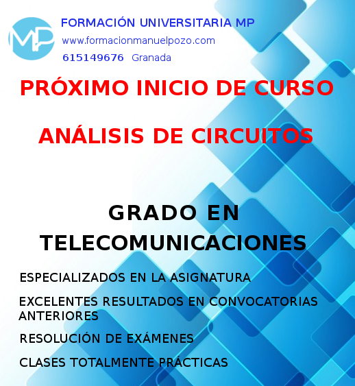 INICIO DE CURSO ANÁLISIS DE CIRCUITOS GRADO TELECOMUNICACIONES