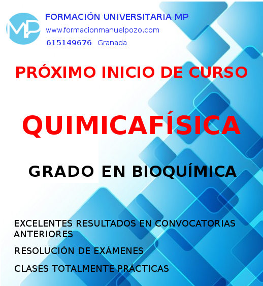 INTENSIVO QUÍMICA FÍSICA GRADO EN BIOQUÍMICA