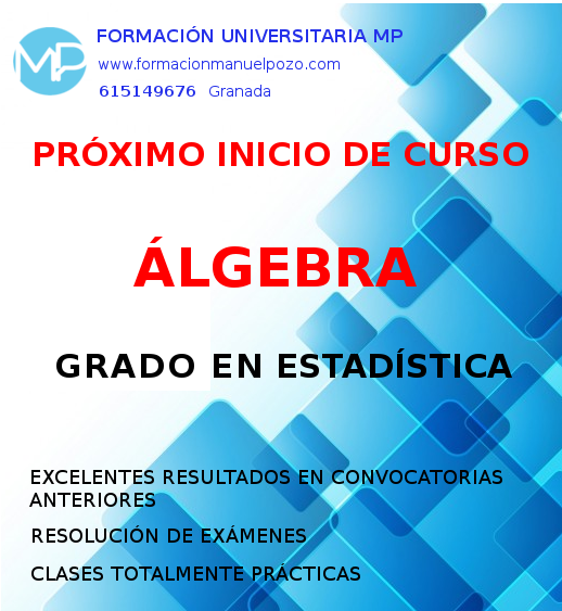 INICIO DE CURSO DE ÁLGEBRA