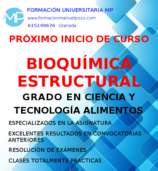 INICIO DE CURSO BIOQUÍMICA ESTRUCTURAL