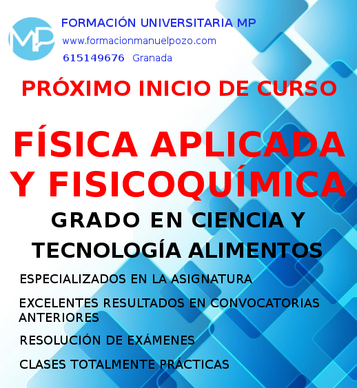 CURSO INTENSIVO FÍSICA APLICADA Y FISICOQUÍMICA