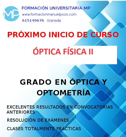 INICIO DE CURSO ÓPTICA FÍSICA II