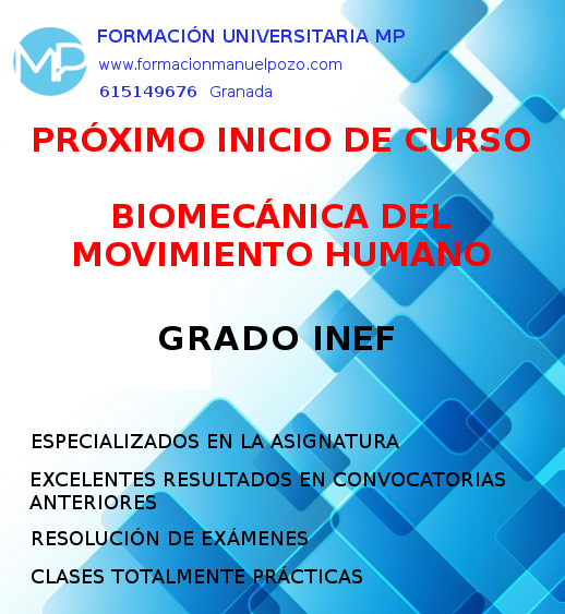 INICIO DE CURSO DE BIOMECÁNICA DEPORTIVA