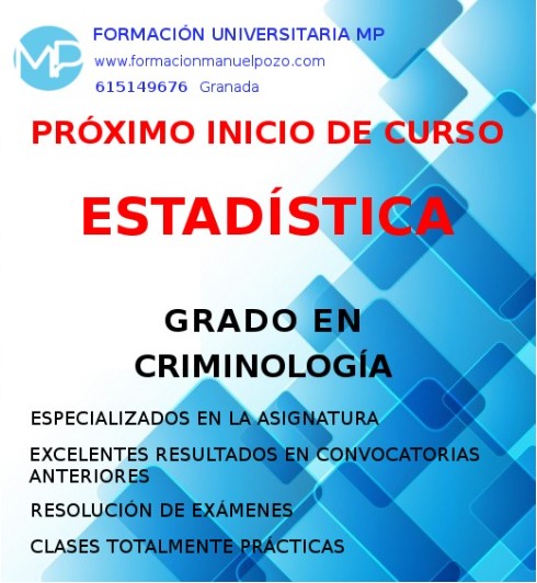 INICIO DE CURSO DE ESTADÍSTICA