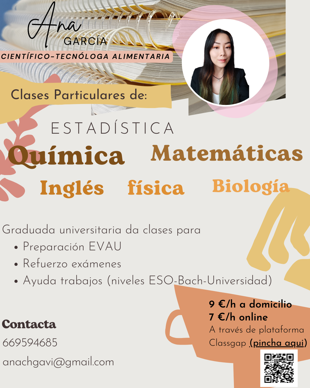 Clases particulares desde 7 euros /hora