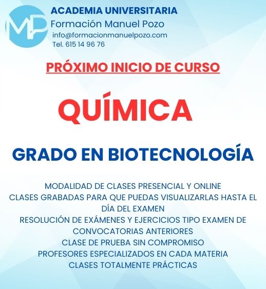 INICIO DE CURSO QUÍMICA