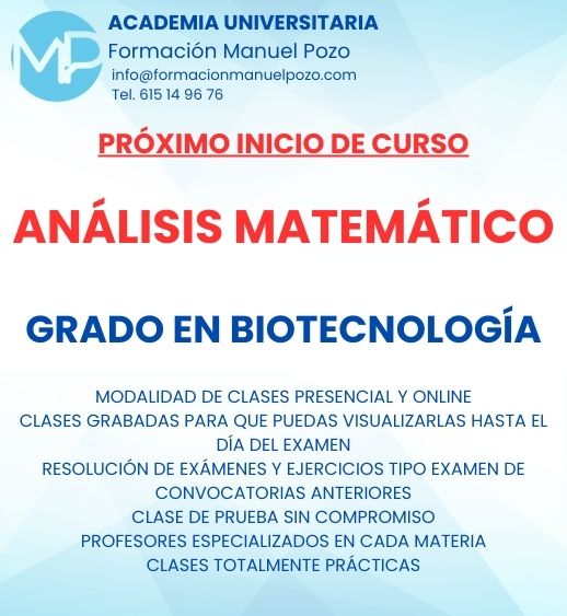 INICIO DE CURSO ANÁLISIS MATEMAÁTICO