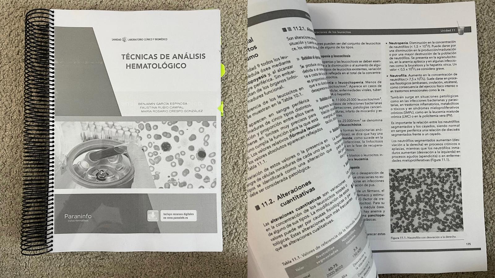 DISPONIBLE A LA VENTA: Libro de Técnicas de Análisis hematológico