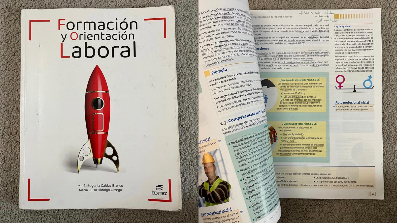 DISPONIBLE A LA VENTA: Libro de Formación y Orientación Laboral