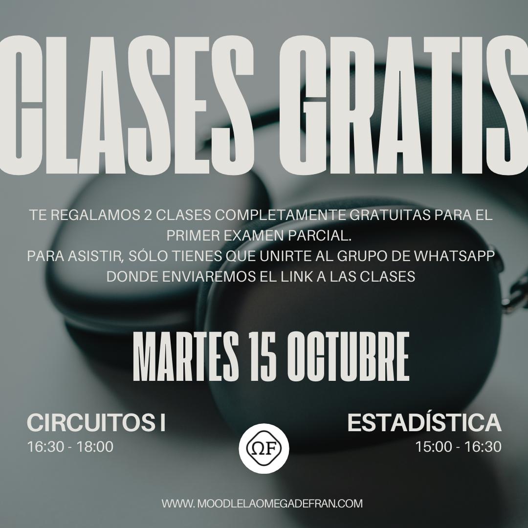 CLASES GRATIS EXAMEN PARCIAL