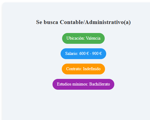 Se busca Contable/Administrativo(a)