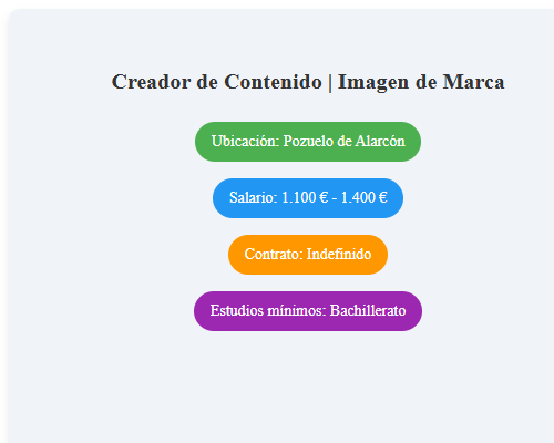 Creador de Contenido | Imagen de Marca