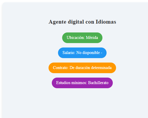 Agente digital con Idiomas