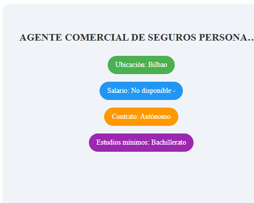 AGENTE COMERCIAL DE SEGUROS PERSONALES