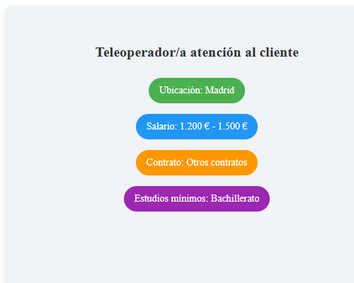 Teleoperador/a atención al cliente